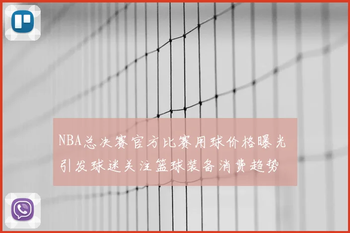 NBA总决赛官方比赛用球价格曝光 引发球迷关注篮球装备消费趋势