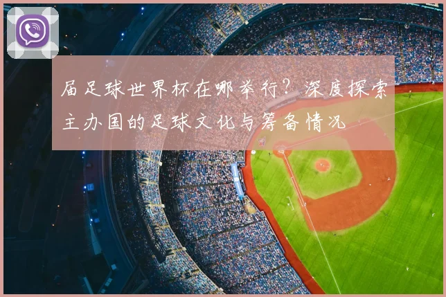 届足球世界杯在哪举行？深度探索主办国的足球文化与筹备情况